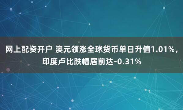 网上配资开户 澳元领涨全球货币单日升值1.01%，印度卢比跌幅居前达-0.31%